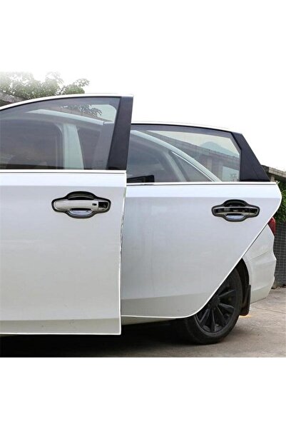 MasterCar Nikelej 3 Metre X 7mm U Tipi Kendinden Yapışkanlı Nikelaj Kapı Bagaj Ve Panjur Şeridi Kapı Fitili
