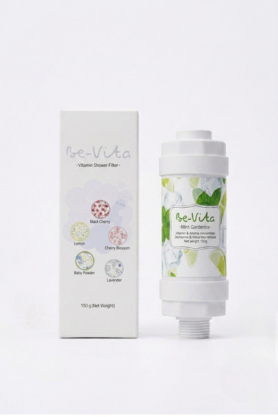 Be-Vita Mint Garden (ice) C Vitaminli Aromatik Duş Filtresi - Saç Dökülme Karşıtı, Cilt Besleyici Klor ve Kireç Arıtıcı Duş Filtresi (150gr)