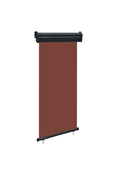 Concept Copertină laterală de balcon, maro, 100 x 250 cm