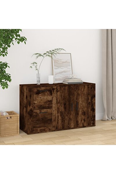 Concept Servantă, stejar fumuriu, 100x33x59,5 cm, lemn compozit