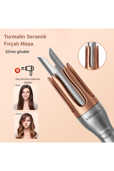 Verasya Automatic Hair Curler Thick Water Wave Automatic Curling Iron Hair St...