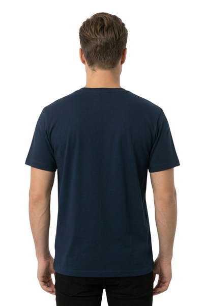 DK DAKSEL Navy Blue Color Regular Fit Cotton Men's T-Shirt