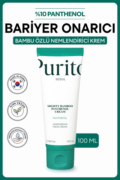 Purito Mighty Bamboo Panthenol Cream | %10 Panthenol Bambu Özlü Bariyer Onarı...