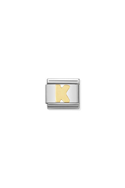 NOMİNATİON Composable Classic Dekoratif Link - Harfler - K Harfi - (11 K) 18k...
