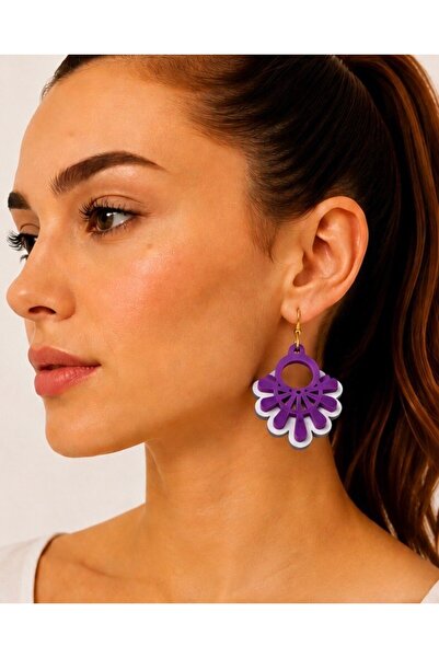 ROKH Women's Design Natural Handmade Wooden Authentic Earrings