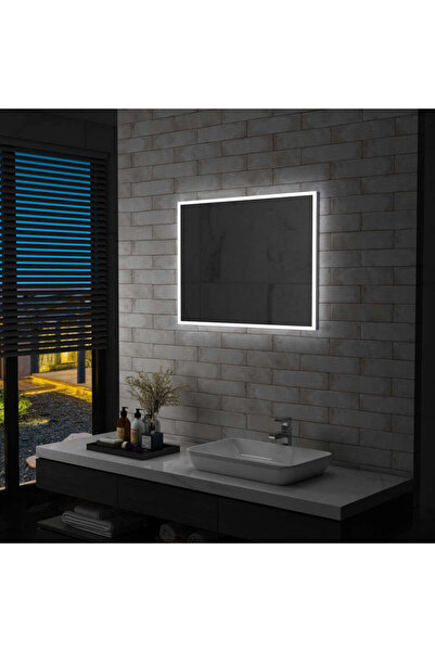 Concept Oglindă cu LED de perete pentru baie, 80 x 60 cm