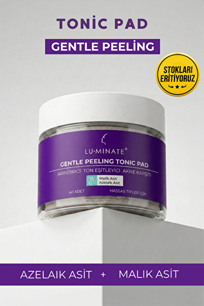 Luminate Gentle Peeling Tonic Pad Azelaik Asit Akne Karşıtı Yüz peelingi 40 T...