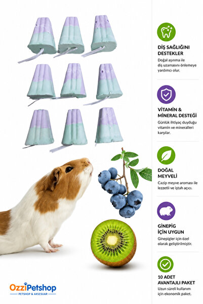 ozzipetshop Kemirgenler Için Vitamin Ve Mineral Takviyeli Cift Lezzetli Diş G...