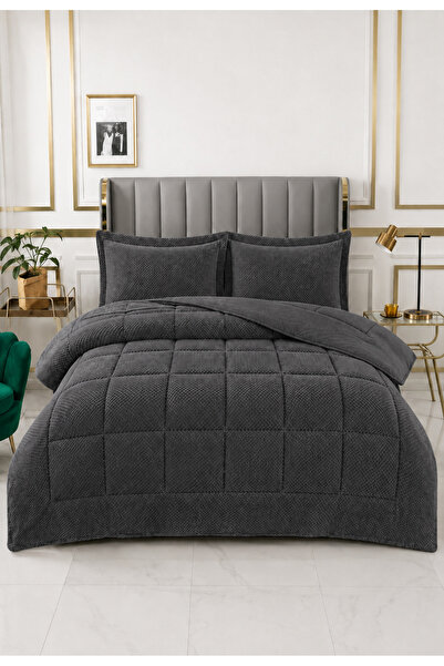 LALHOME Σετ Κάλυμμα Κρεβατιού Carmen Διπλό 220x240εκ. - Επενδυμένο Καπιτονέ Ύ...