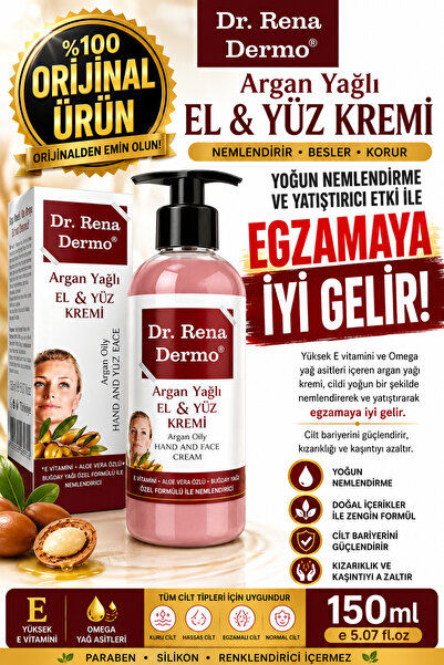 Dr. Rena Dermo Dr. Rena ARGAN YAĞLI EL VE YÜZ KREMİ