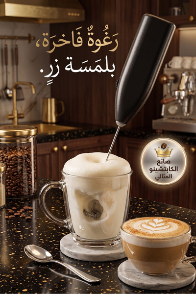 Primo Plus خلاط القهوة والحليب المحمول الة رغوة الحليب والقهوة
