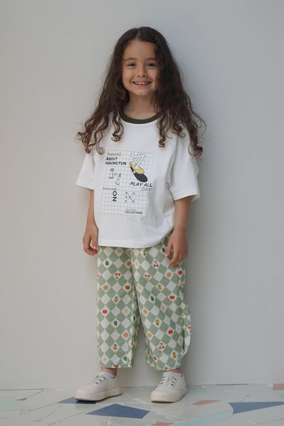Mioma Kids Reglan Sleeve T-Shirt Play All Day