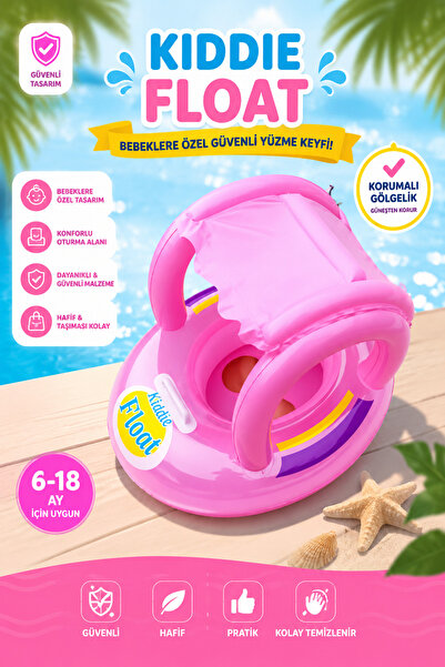 kiddie Bebek Gölgelikli Deniz Botu pembe