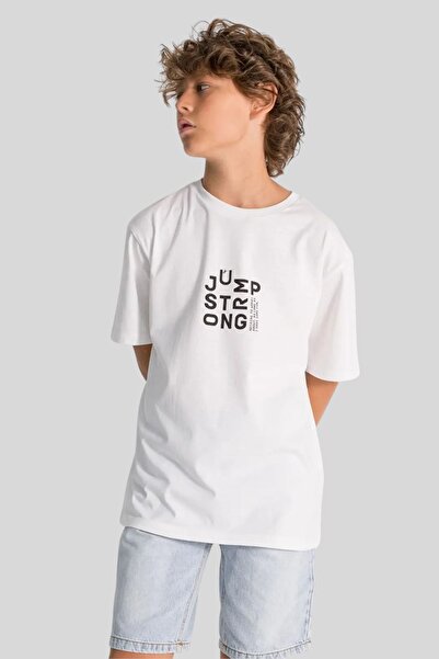 Generic Brand Tricou pentru bărbați cu gât și spate imprimat