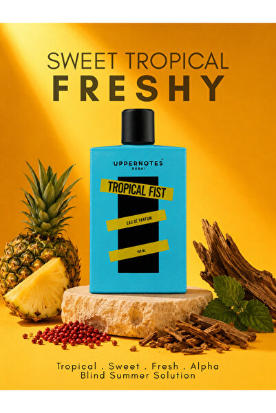 Uppernotes Tropical FIST Eau De Parfum for Men and Women 100ml – Intense, Lon...