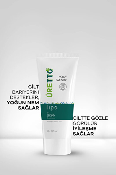 TTO Vücut Losyonu Yoğun Nemlendirici 200 ml Üre ve Hyaluronik Asit Üretto Lipo Kuru Ciltler