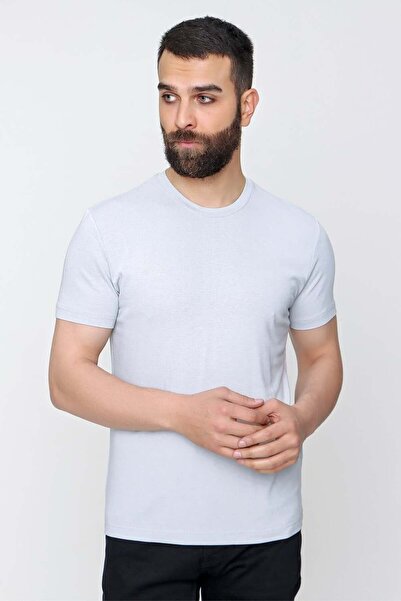 Efor Μπλουζάκι Slim Fit με λαιμόκοψη ποδηλάτου, ελαστικό βαμβακερό, μονόχρωμο...
