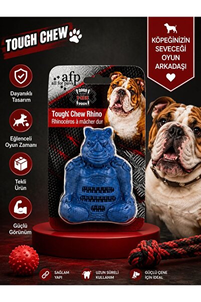 Afp Dog Toy Medium 11.5X8X4.9 cm - My Trex Rhino Hard Chew