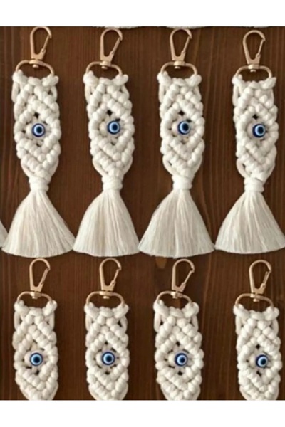 K&D SİLVER Teachers' Day 50 Pieces Macrame Keychain Concept Gift Wedding Engagement Henna Circumcision Mevlid