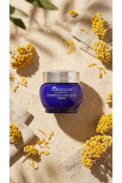 L'Occitane Immortelle Precious İlk Yaşlanma Belirtileri için Krem, Ölmezotu Yağı İçeren, Hyaluronik Asit, 50 ml