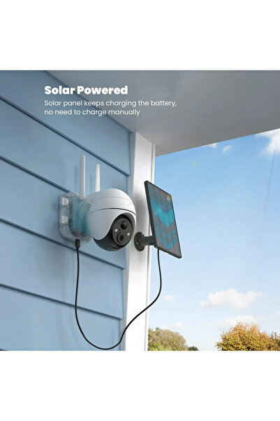 ie Geek Cameră de supraveghere Wi-FI solară ieGeek ZS-GX4S, Ultra HD de 5MP, ...