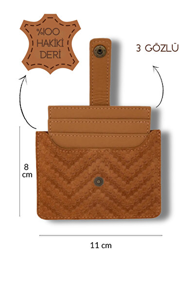 Santini Collection Card Holder Men's Genuine Leather Wallet with Pattern Prin...