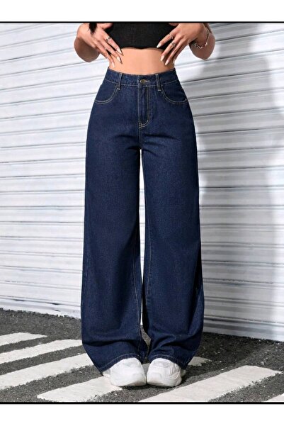 Semesia Salaş Cepli Bol Kesim Baggy Retro Jeans