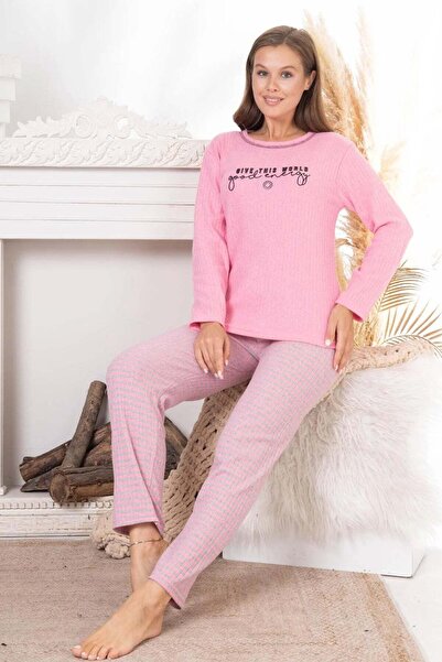Fulla Moda Give This World Printed Plus Size Pajama Set