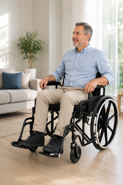 Poylin P114 Xxl Büyük Beden 61-66 Cm Manuel Tekerlekli Sandalye Yeni