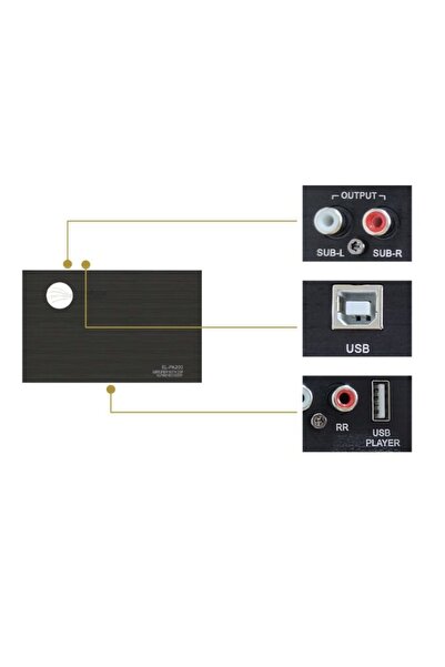 CED AUTO TRADE AMPLIFICATOR EL-PA200 NEO RAINBOW CU 4 CANALE ȘI PROCESOR DE S...