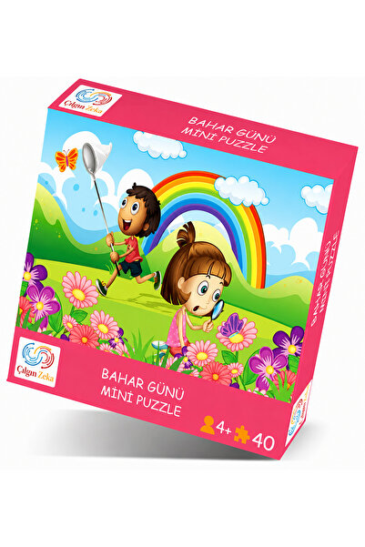Çılgın Zeka Bahar Günü Mini Puzzle 40 Parça 3 4 yaş çocuk puzzle ve yapboz 5 ...