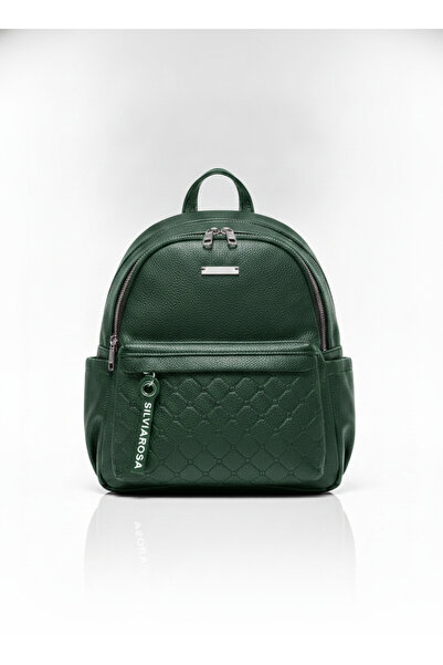 SilviaRosa Rucsac Dama Mini Silviarosa, Piele Ecologica, Buzunar Frontal Matl...