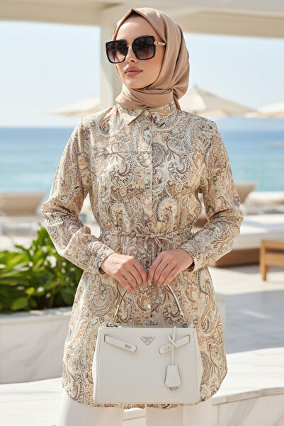 N.S NEVA STYLE تونيك بيكويت منقوش بتصميم تشيتيور 26609BS