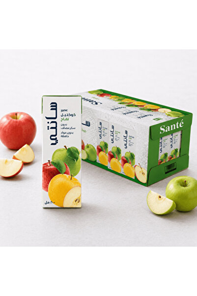 Sante Santee Apple Cocktail Juice (Combi Block) Carton - 24 x 200ml Packs