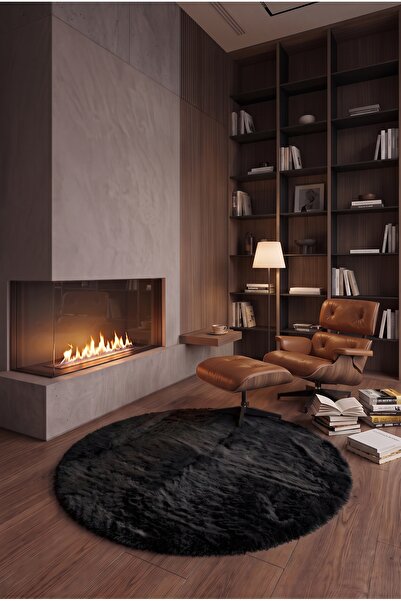 KEVLİNE Peluş Salon Mutfak Çocuk Odası Yuvarlak Halı