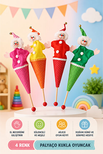 1 Pc Clown Puppet Educational Fun Storytelling Toys Emotional Social Development