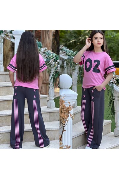 Ütk kids Young Girl and Child Modal Palazzo Summer 2-Piece Set