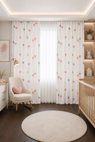 Bebişim Halı Balon Zburător Bi02 70x260 Cortina de fundal pentru cameră pentr...