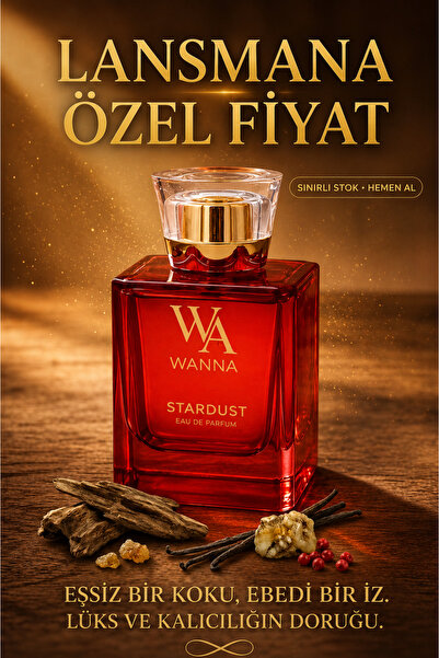 WANNA Stardust 100 ml Eau de Parfum Unisex Parfümü – Niş, Odunsu & Ultra Kalı...