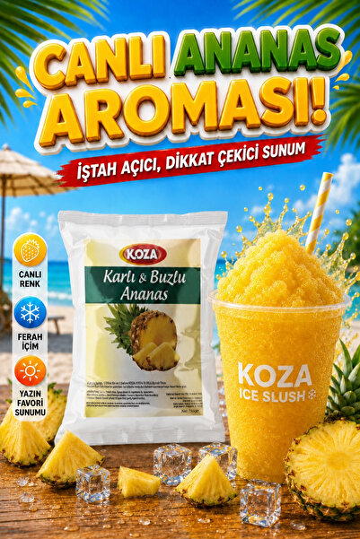 Koza Premium Selection Slush Makinesi Tozu Karlı Buzlu Buzlaş Ice Slush Toz K...
