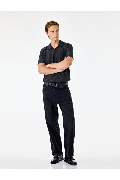 Koton Regular Fit Short Sleeve Polo Collar T-Shirt