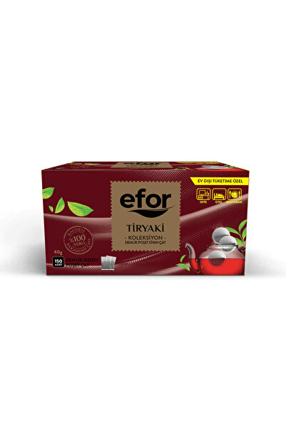 EFOR ÇAY Efor Tiryaki Jumbo Demlik Poşet Çay 40 gr x 150 adet (Dökme Koli)