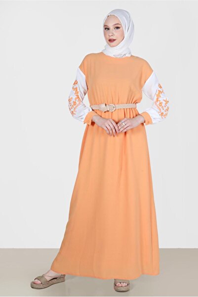 Alvina EMBROIDERED SLEEVES DRESS 42623