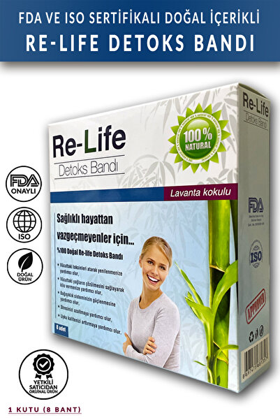 Relife Detoks Ayak Bandı 1 Kutu (8 BANT) Detox Bant