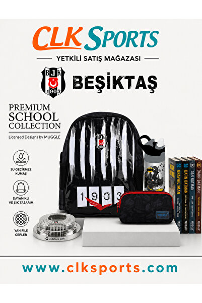 Sports Beşiktaş Anaokulu Çantası , Kalemlik - Suluk & Matara Hediye