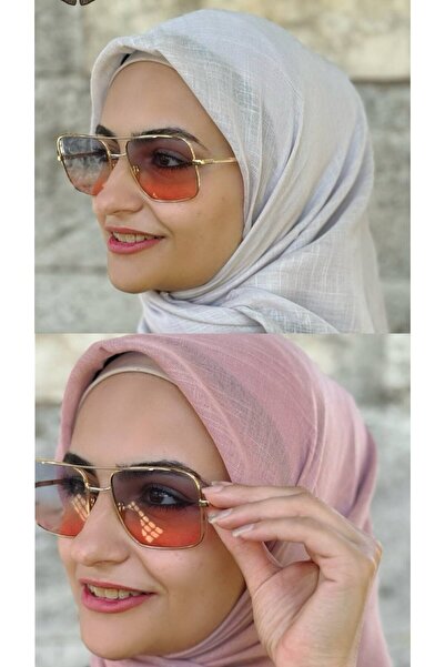ALDAIYR 2 Pieces of Flamed Cotton Writing Scarf