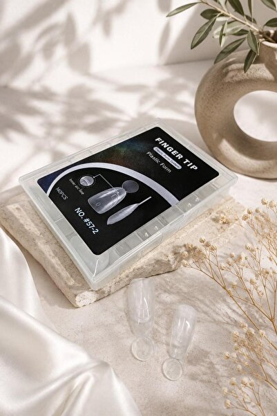 Easy Beauty French Tasarımlı Protez Tırnak Üst Formu - İnce Kök Tasarımlı 140...