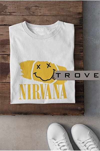 TROVE Unisex majica za žene i muškarce Nirvana Grunge muzika 1994 100% pamuk,...