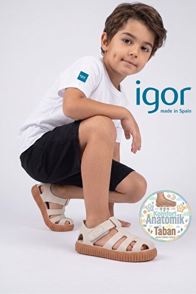 IGOR S10291 Nico Caramelo Sandale casual pentru băieți, fete, bebeluși și copii