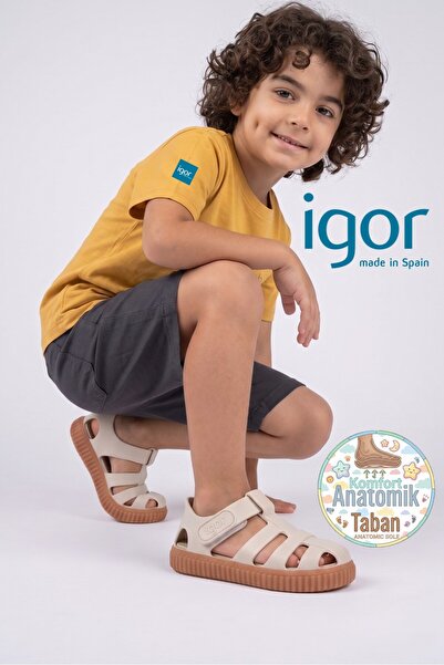 IGOR صنادل بيبي آند تشايلد 26Y-S10291 رمادية اللون